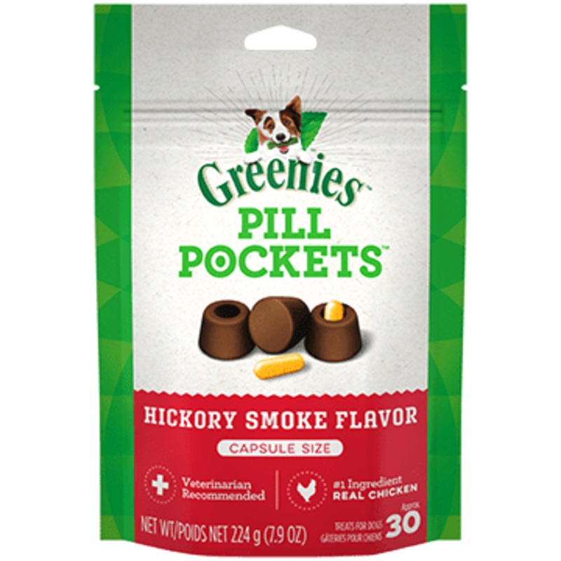 Greenies Pill Pockets Hickory Smoke Flavor Dog Dental Treats