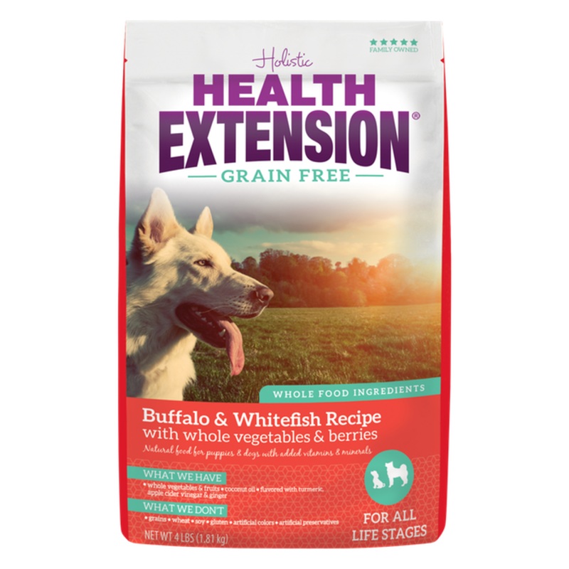 Health Extension Grain Free Buffalo & Whitefish Recipe Dog Food