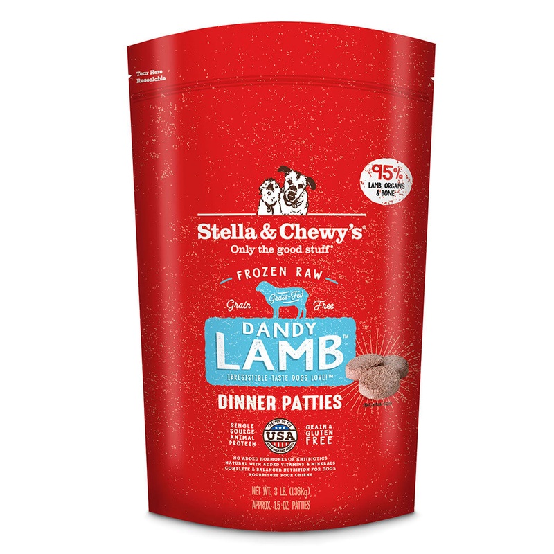 Stella & Chewy’s Dandy Lamb Frozen Raw Dinner Patties Dog Food