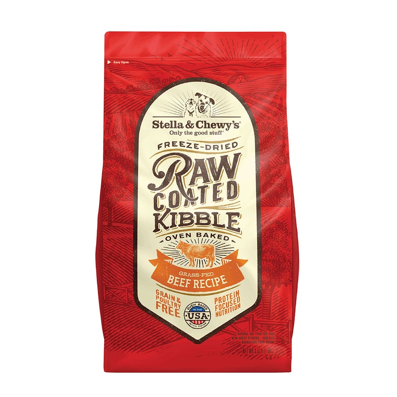 Stella & Chewy’s Grass-Fed Beef Raw Coated Dog Food