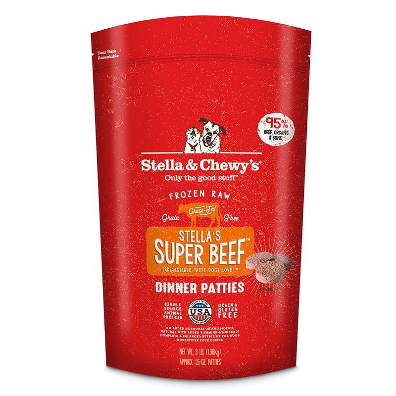 Stella & Chewy’s Super Beef Frozen Raw Dinner Patties Dog Food