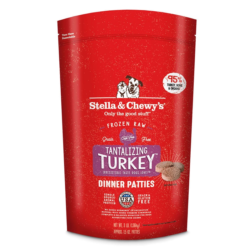 Stella & Chewy’s Tantalizing Turkey Frozen Raw Dinner Patties Dog Food
