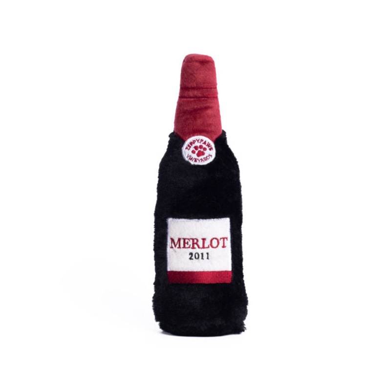 Zippy Paws Happy Hour Crusherz – Red Wine Dog Toy