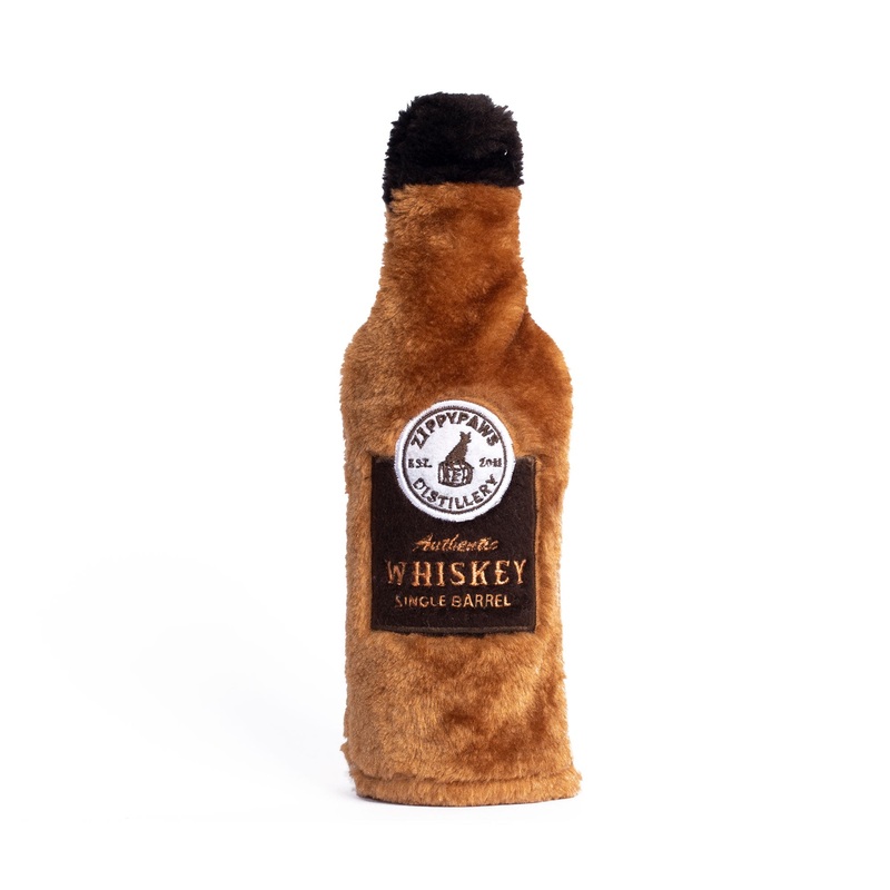 Zippy Paws Happy Hour Crusherz – Whiskey Dog Toy