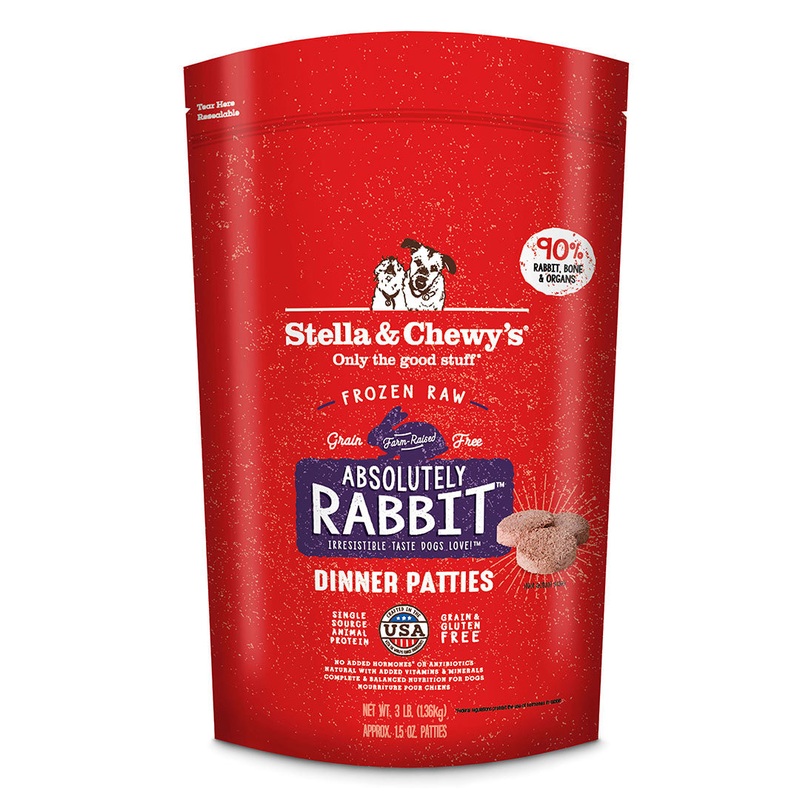 Stella & Chewy’s Absolutely Rabbit Frozen Raw Dinner Patties Dog Food