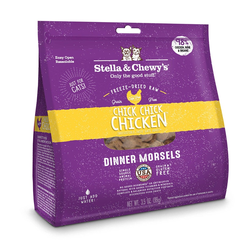 Stella & Chewy’s Chick, Chick Chicken Freeze-Dried Raw Dinner Morsels Cat Food