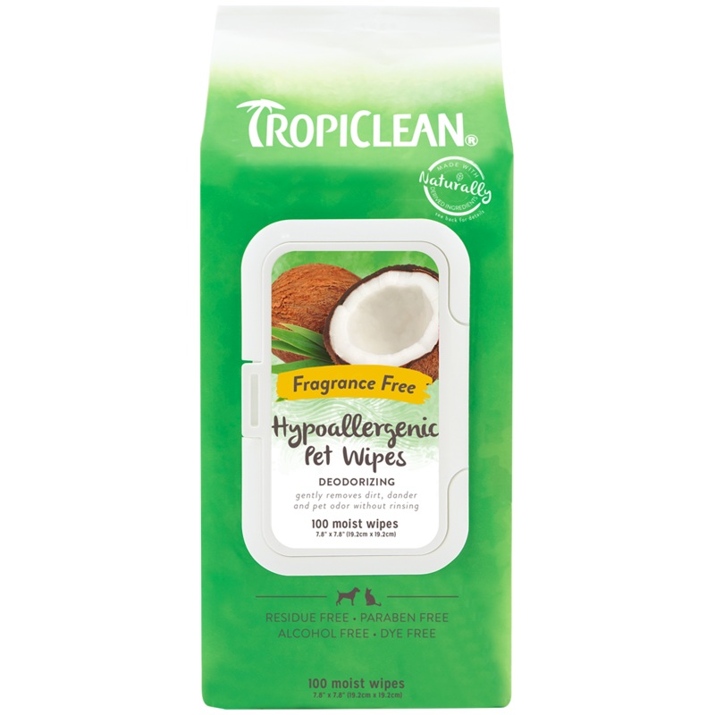 Tropiclean Coconut Hypoallergenic Pet Wipes