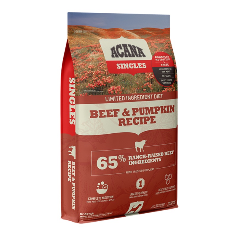 Acana Singles Beef & Pumpkin Dog Food