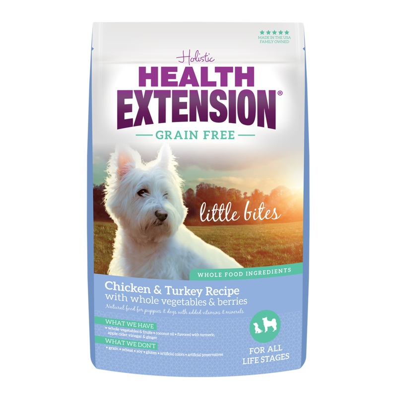 Health Extension Grain Free Chicken & Turkey Little Bites Recipe Dog Food