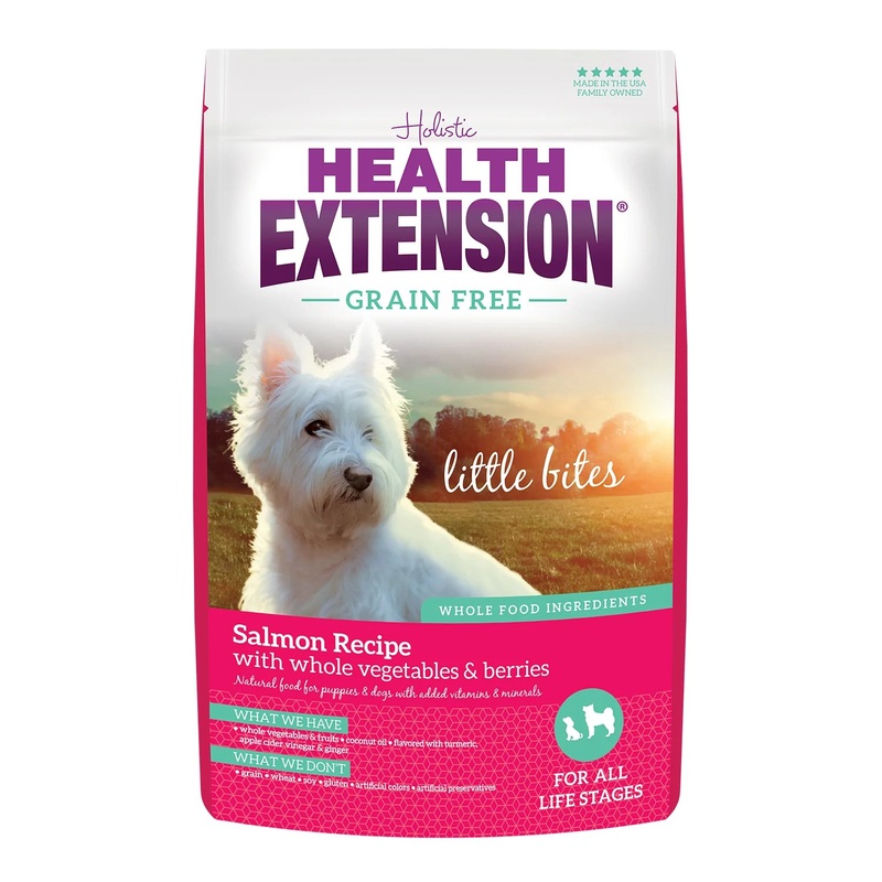 Health Extension Grain Free Salmon Little Bites Recipe Dog Food