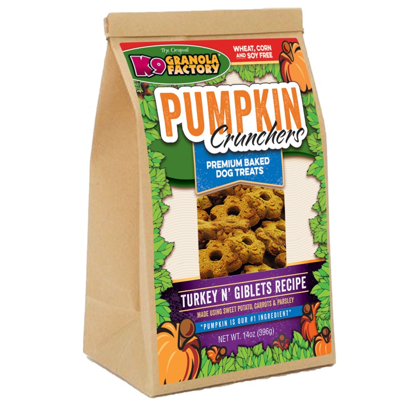 K9 Granola Factory Pumpkin Crunchers Turkey N’ Giblets Dog Treats