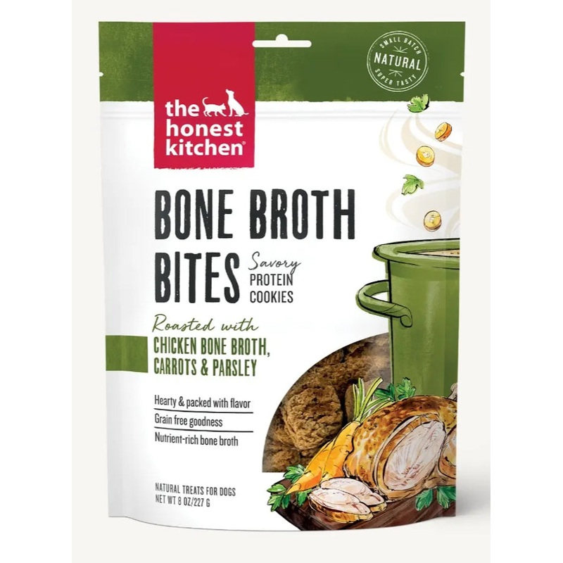 The Honest Kitchen Bone Broth Bites Chicken Dog Treats