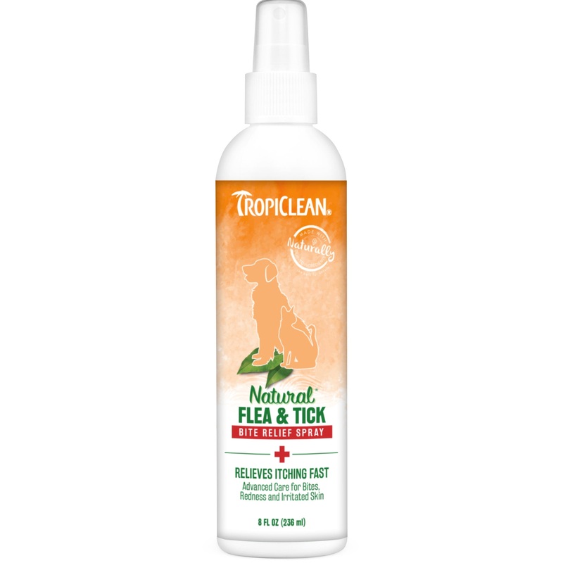 Tropiclean Natural Flea & Tick Bite Relief Spray for Pets