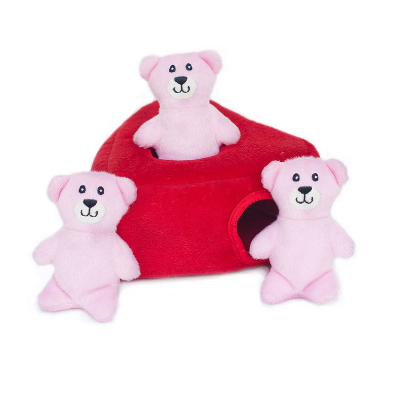 ZippyPaws Burrow Heart ‘n Bears Dog Toy