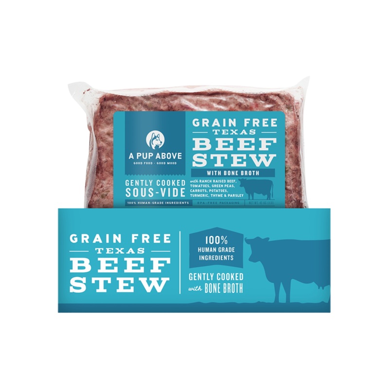 A Pup Above Texas Beef Stew Gently Cooked 1lb Patty Dog Food