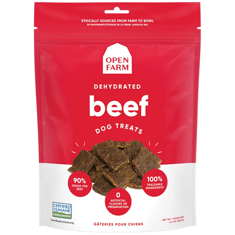 Open Farm Dehydrated Beef Dog Treats