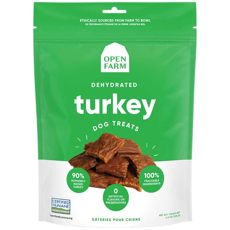 Open Farm Dehydrated Turkey Dog Treats
