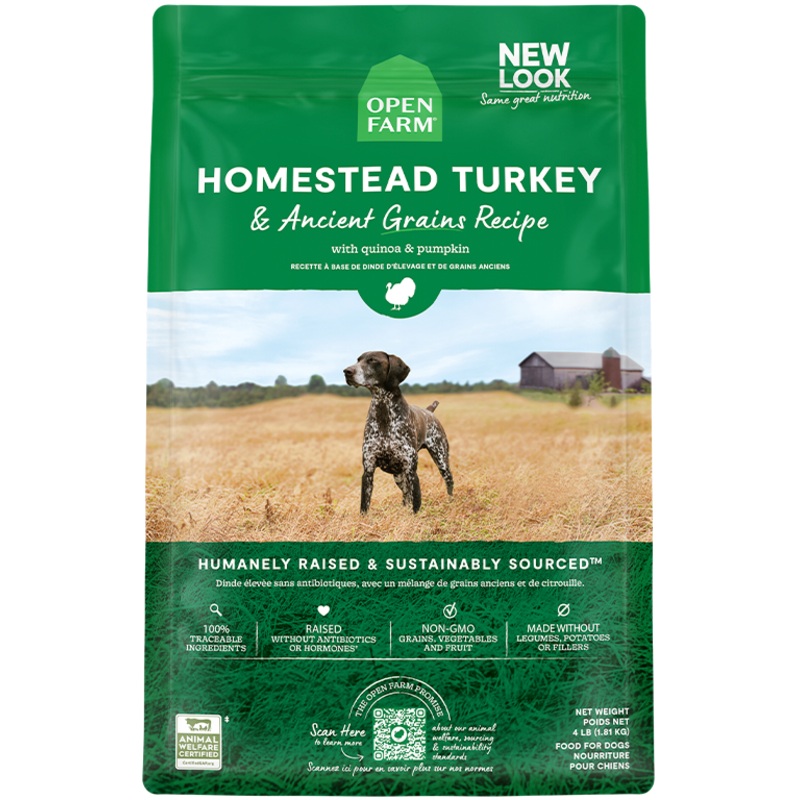 Open Farm Homestead Turkey & Ancient Grains Dry Dog Food