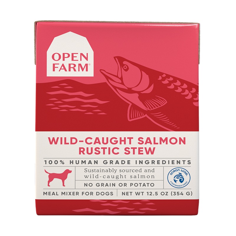 Open Farm Wild-Caught Salmon Rustic Stew Wet Dog Food