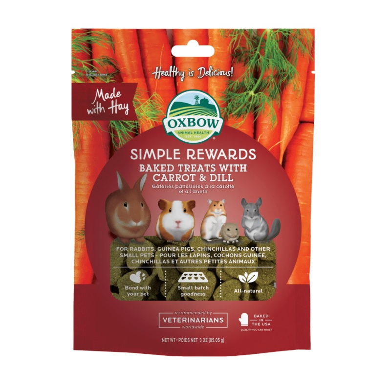 Oxbow Simple Rewards Baked Carrot and Dill Small Animal Treats