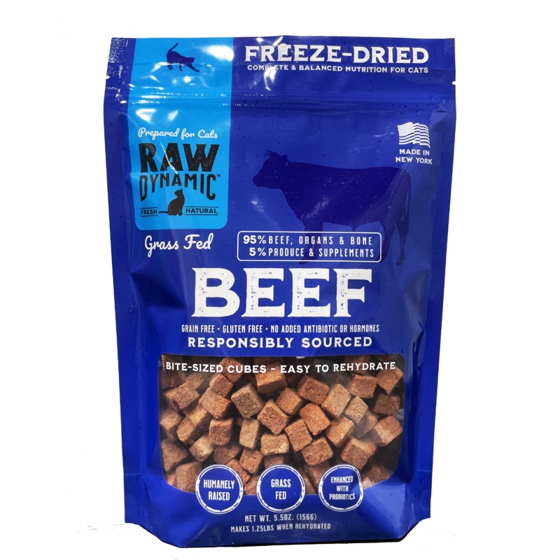 Raw Dynamic Beef Formula Freeze Dried Cat Food
