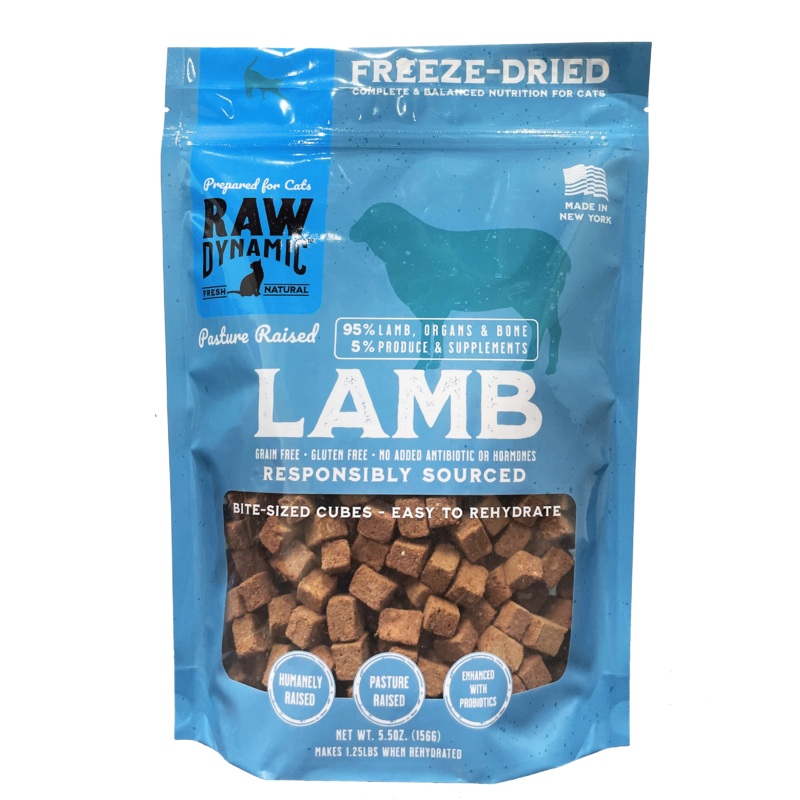 Raw Dynamic Lamb Formula Freeze Dried Cat Food
