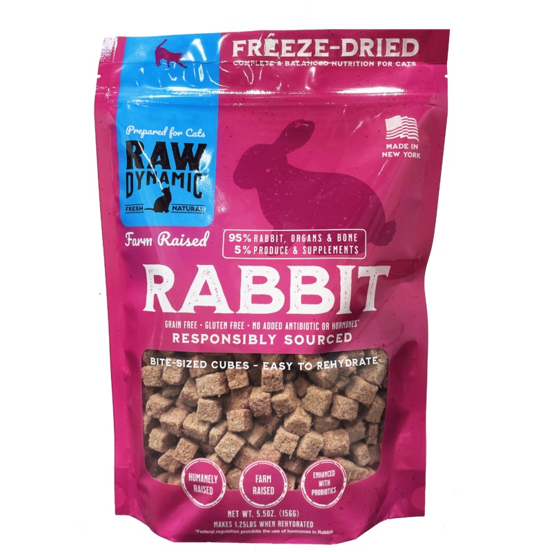 Raw Dynamic Rabbit Formula Freeze Dried Cat Food