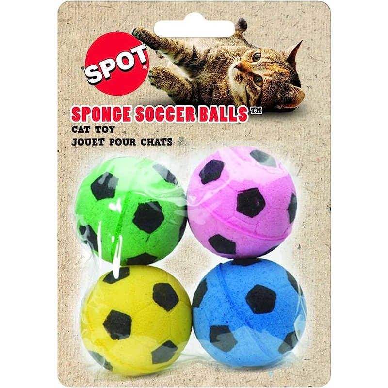 Spot Fun Sponge Soccer Balls Cat Toy