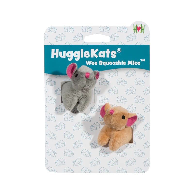 HuggleKats Wee Squooshie Mice Cat Toy