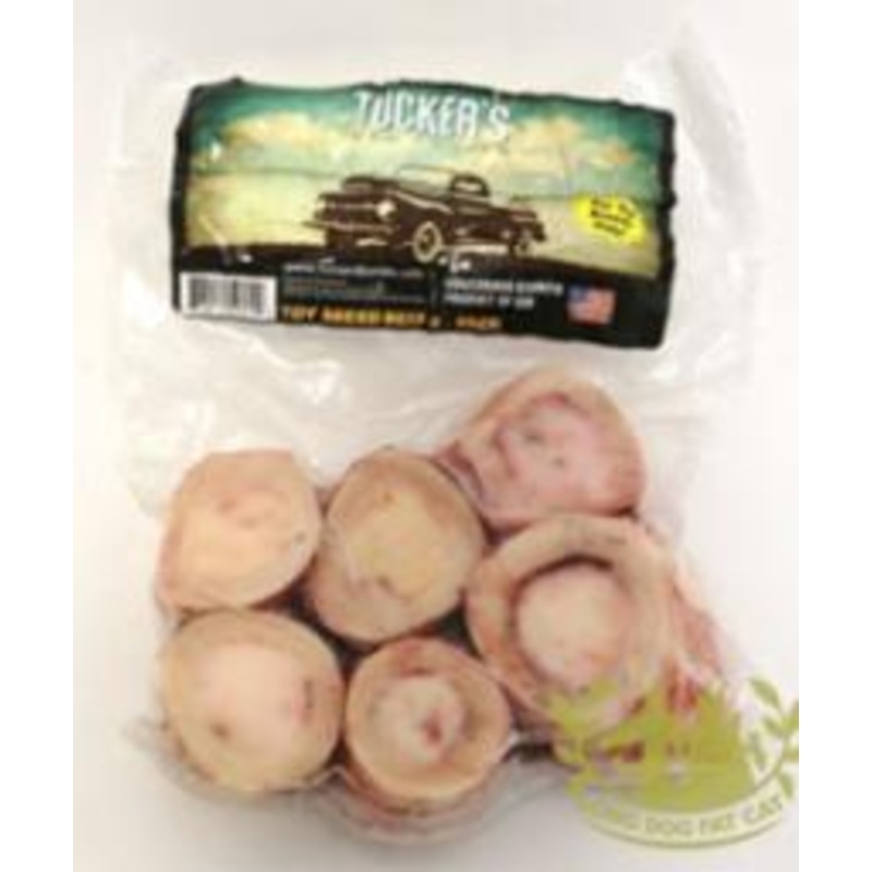 tuckers toy breed marrow bone 6 pk frozen
