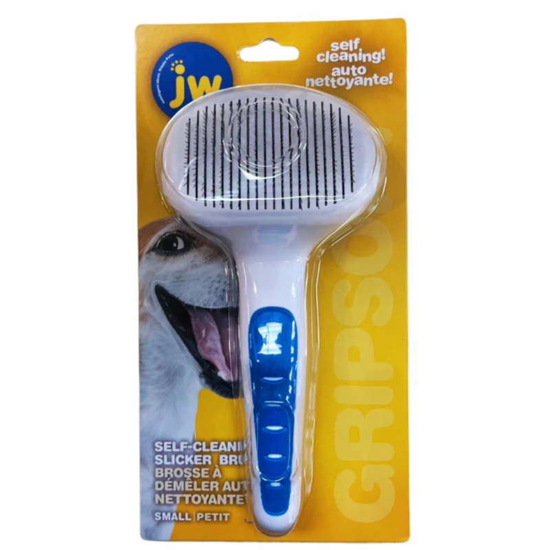 JW Small Self-Cleaning Slicker Brush