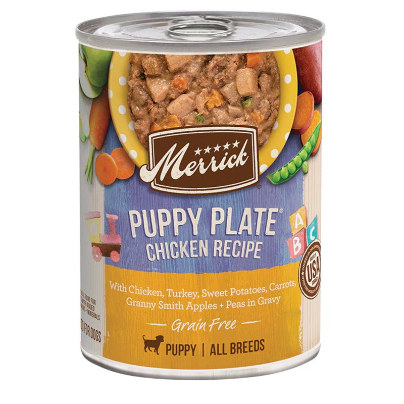 Merrick Grain Free Puppy Plate Chicken Recipe Canned Puppy Food