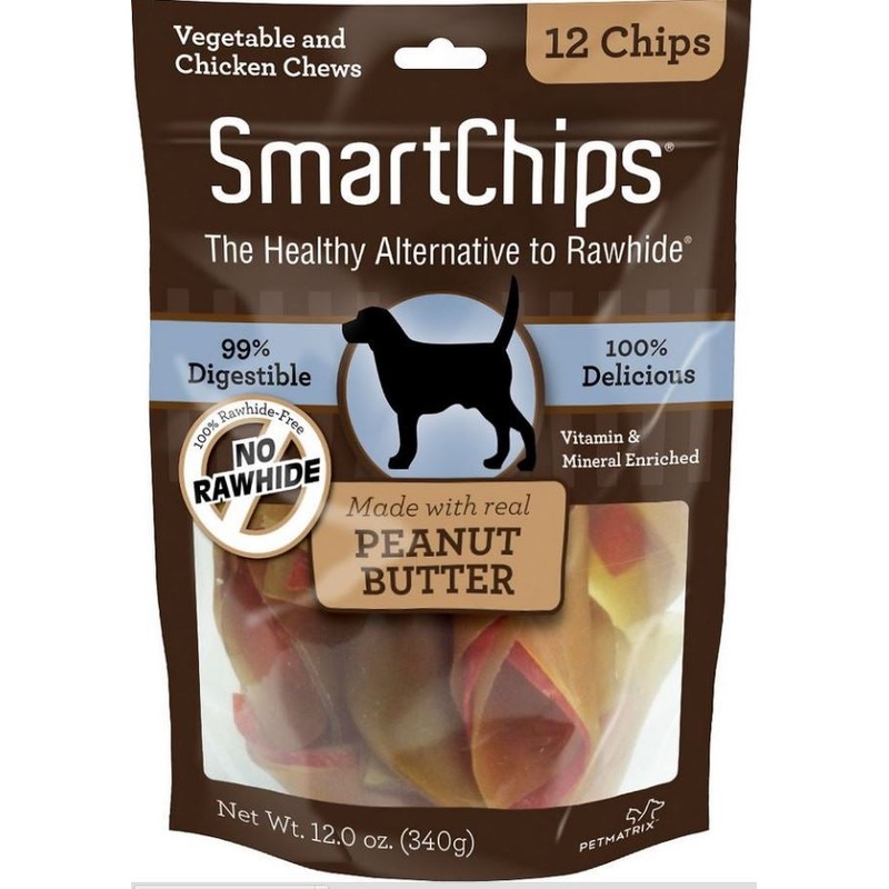 SmartBones SmartChips Peanut Butter Chews Dog Treats