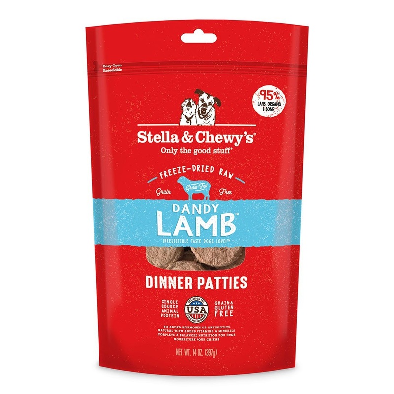 Stella & Chewy’s Dandy Lamb Freeze-Dried Raw Dinner Patties Dog Food