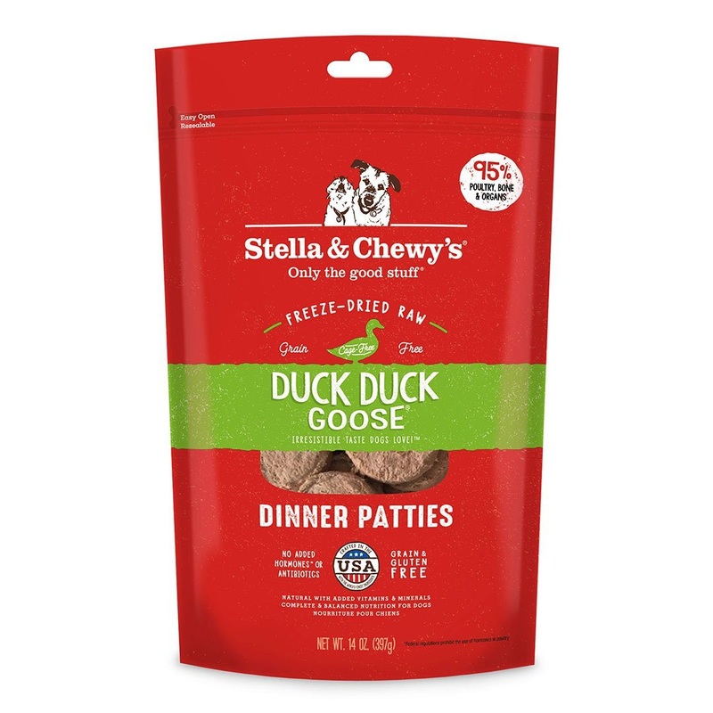 Stella & Chewy’s Duck Duck Goose Freeze-Dried Raw Dinner Patties Dog Food