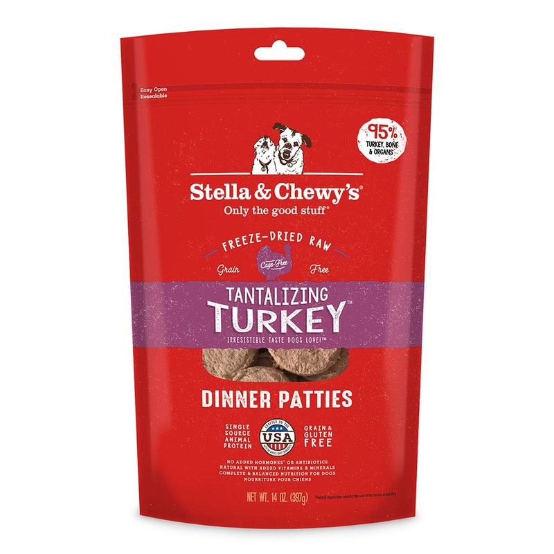 Stella & Chewy’s Tantalizing Turkey Freeze-Dried Raw Dinner Patties Dog Food