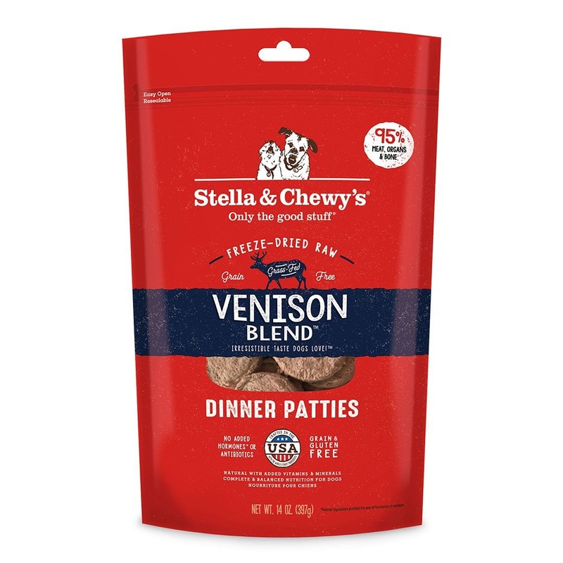 Stella & Chewy’s Venison Blend Freeze-Dried Raw Dinner Patties Dog Food