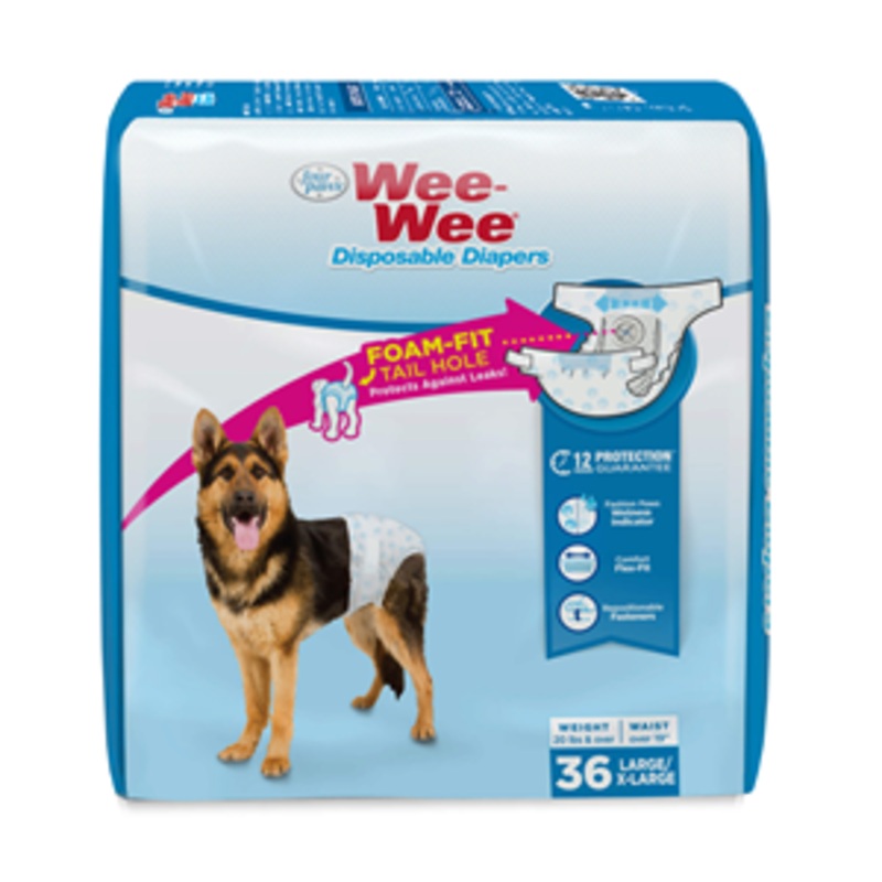 Wee-Wee Disposable Dog Diapers, 36 count
