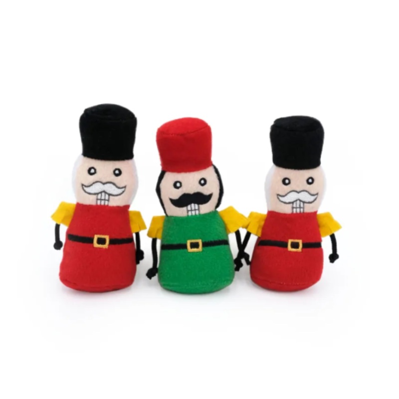 Zippy Paws Miniz 3-Pack Nutcracker