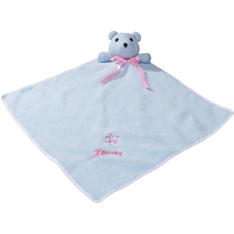 ZANIES SNUGGLE BEAR BLANKET|Blue|Pink