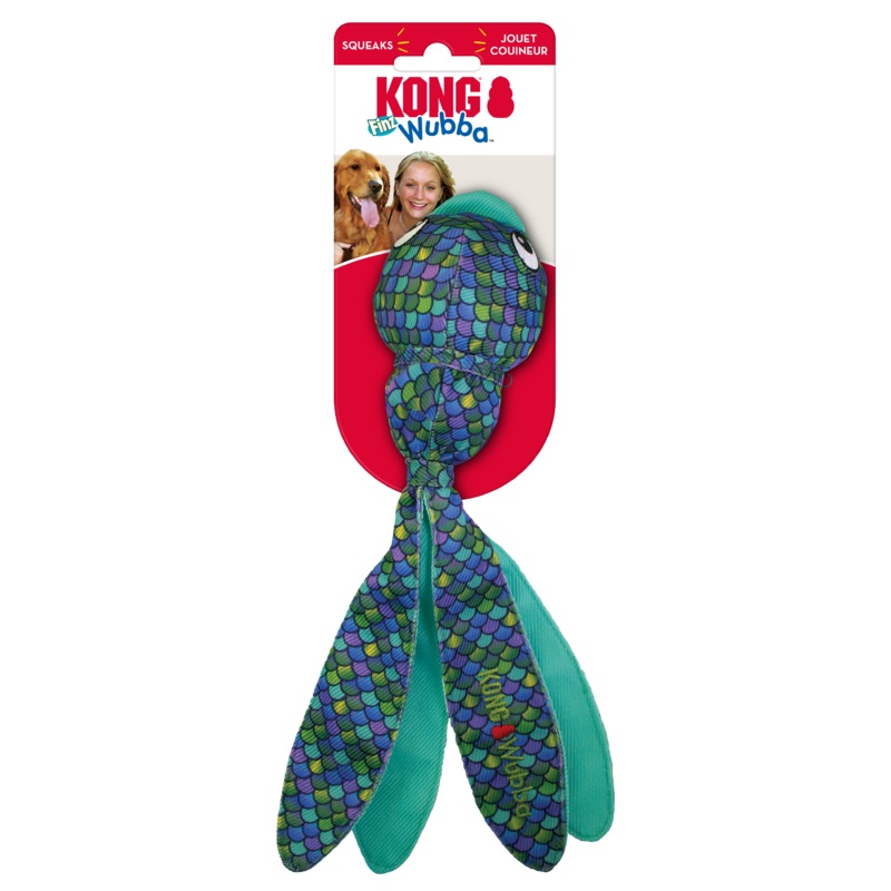 KONG WUBBA FINZ|Pink-X Large|Blue-Small