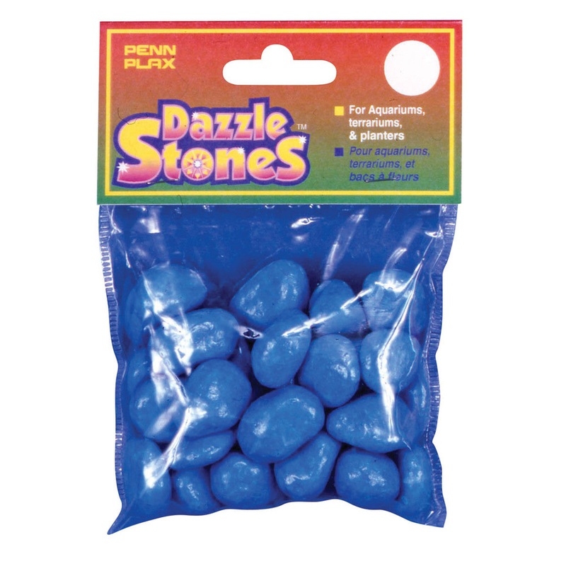 Penn Plax Dazzle Stones|Blue|Multi