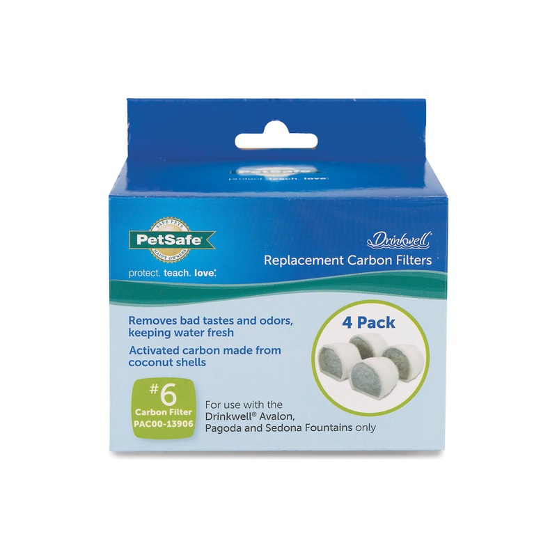 PET SAFE Drinkwell replacement Carbon #6 Filters 4pk