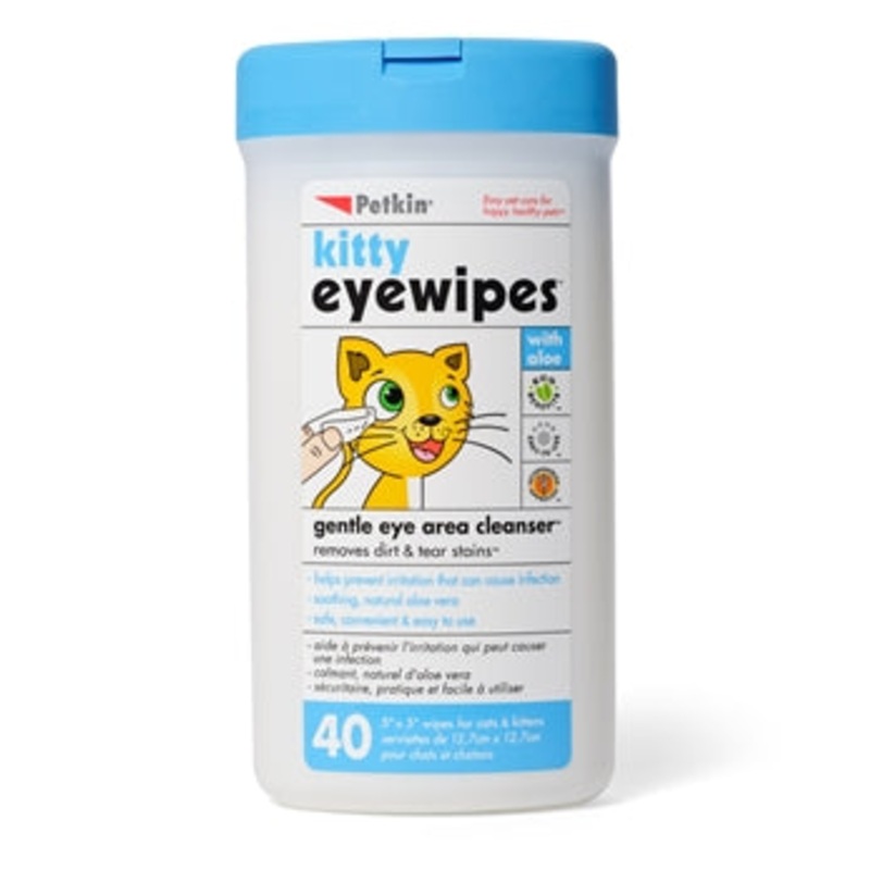 PETKIN KITTY EYEWIPES 40ct