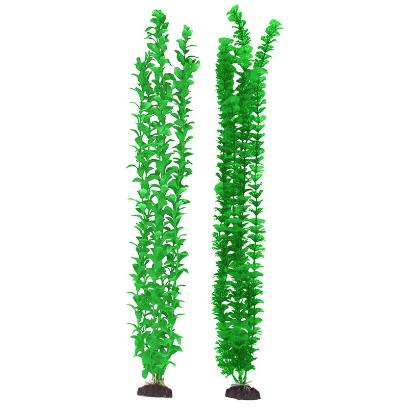 Penn Plax 28 Aqua Plants Green 2pk