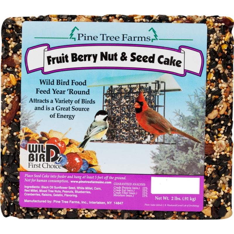 PINE TREE FRUIT BERRY NUT SEED CAKE 2lbs.