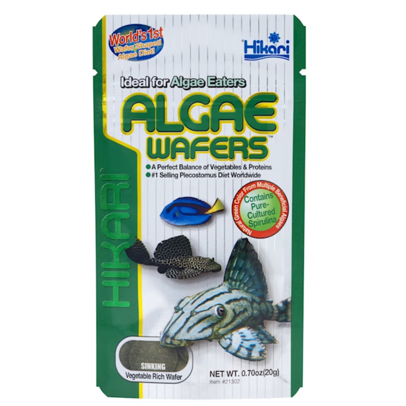 HIKARI ALGAE WAFERS|.7 oz|1.41 oz|2.89 oz|8.75oz