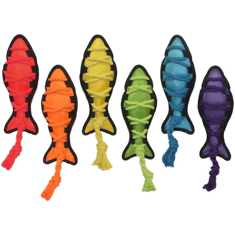 MULTIPET CROSS ROPES FISH 16-in