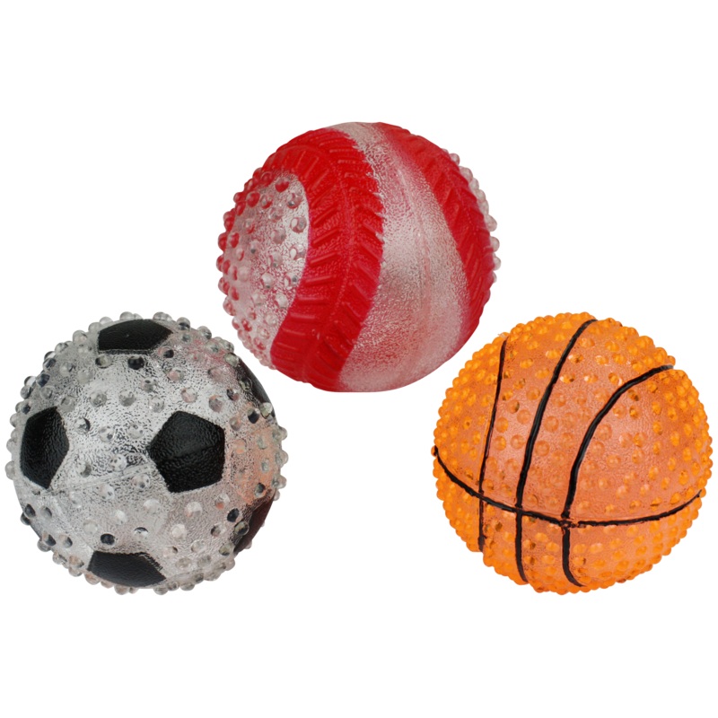 MULTIPET LIGHT UP SPORTS BALLS 3-in