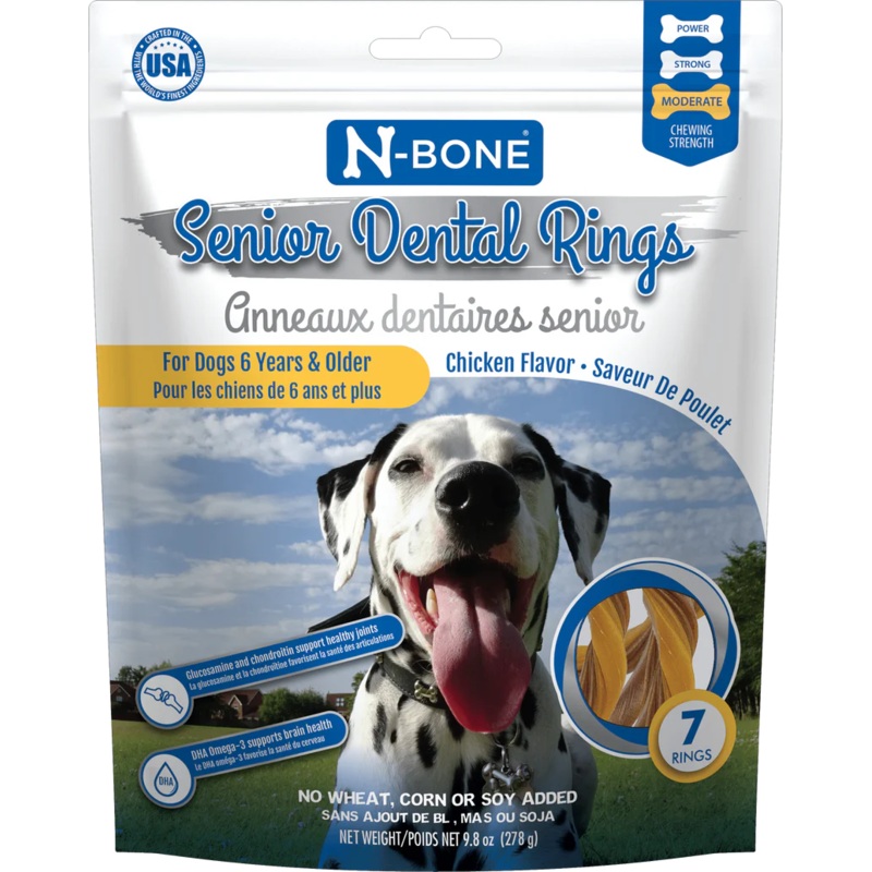 N-BONE SENIOR DENTAL RINGS CHICKEN FLAVOR